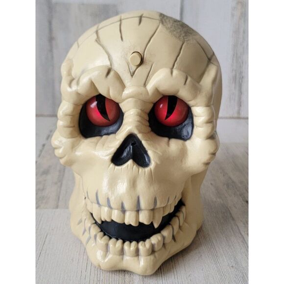 Gemmy skull greeter scary light up Halloween prop decor - Picture 2 of 10